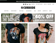 Tablet Screenshot of curbsideclothing.com